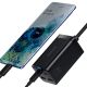 6. Baseus GaN3 Pro Schnellladegerät GaN 2 x USB Typ C / 2 x USB 65W PD, QC4.0+, AFC, PPS + Kabel USB Typ C - USB Typ C 1m schwarz (CCGP040101)