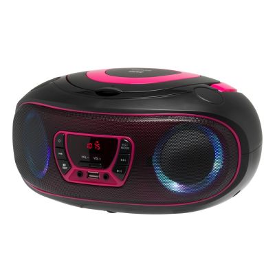 5. Denver TCL-212BT PINK tragbarer CD-Player, schwarz, pink