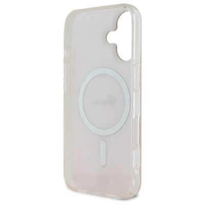 7. Guess IML 4G MagSafe Hülle für iPhone 16 Plus – Rosa