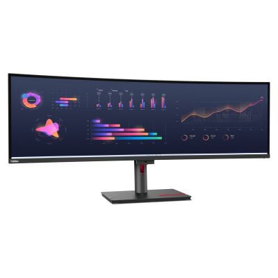6. Lenovo ThinkVision P49w-30 Computermonitor, 124,5 cm (49 Zoll), 5120 x 1440 Pixel, Dual-WQHD-LED, Schwarz