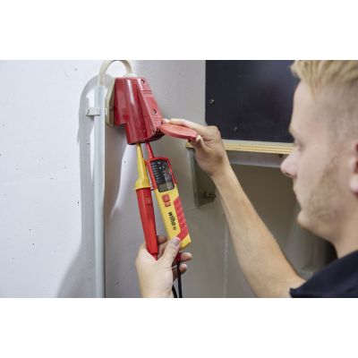 6. Wiha 45217 Spannungsprüfer Rot, Gelb
