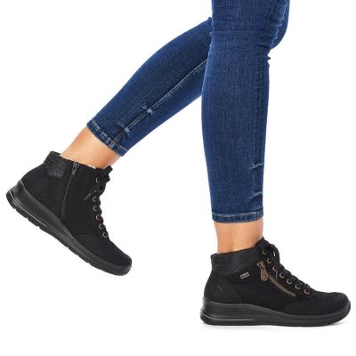 34. Rieker W RKR567 Wasserdichte, isolierte Lederstiefeletten