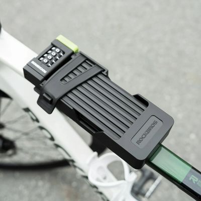 7. Rockbros 829 Faltbares Fahrradschloss mit Zahlencode – Schwarz