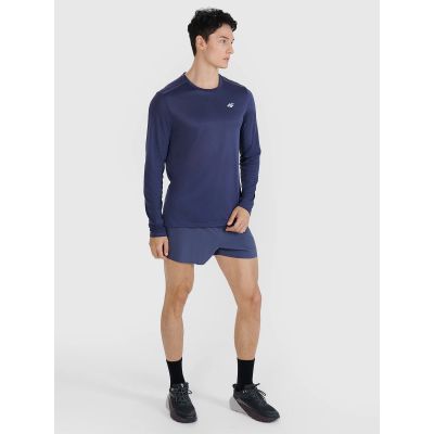 3. Schnelltrocknendes Herren-Laufshirt mit langen Ärmeln 4F 4FWSS25TFLOM326-22S