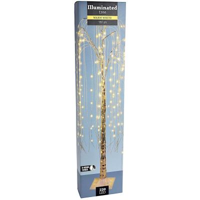 7. Dekorativer Weihnachtsbaum aus Weide mit 220 LEDs, Höhe: 150 cm