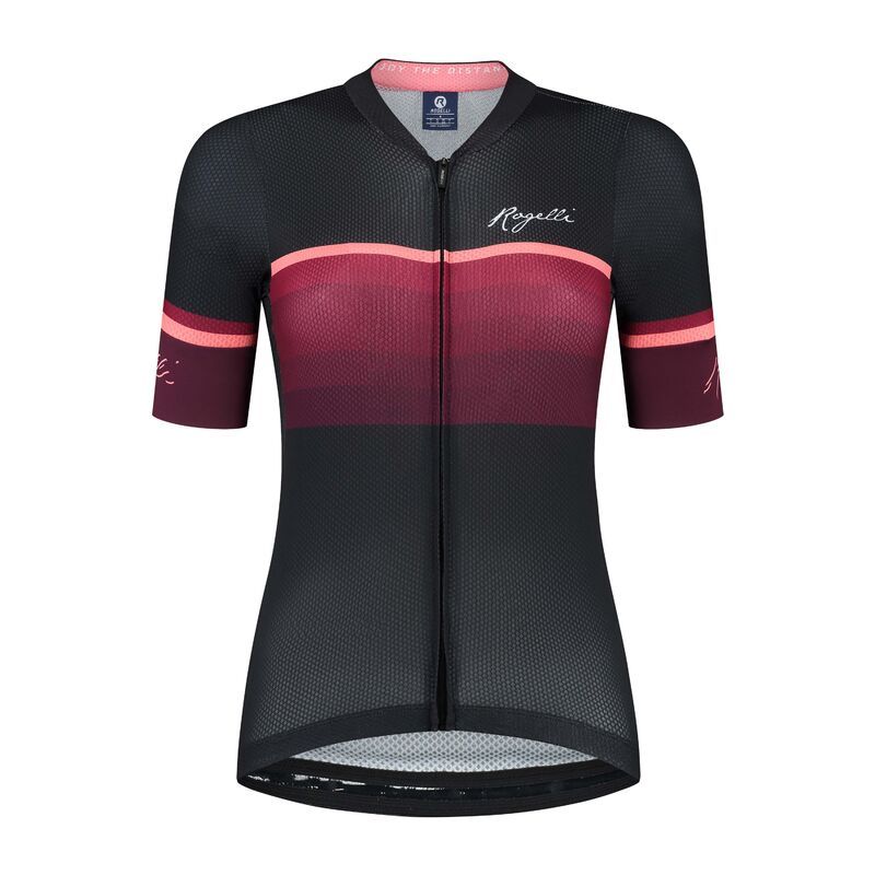 Rogelli Damen-Radtrikot IMPRESS II Bordeaux-Koralle 3XL