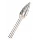Hartmetallfräser HF 100 F /12,7 mm /010 Hyperbola FI=12,7 x 25 mm, THR.6 mm, RBF-Typ