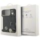 9. Guess 4G Srtass Logo & Big Strap Metal Buttons MagSafe Case für iPhone 17 Pro Max - Schwarz