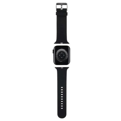 2. Karl Lagerfeld 3D Rubber Karl Head Strap für Apple Watch 42/44/45/49 mm – Schwarz