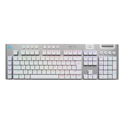 Logitech G G915 X Lightspeed Gaming-Tastatur USB + RF Wireless + Bluetooth QWERTZ Amerikanische/Internationale Tastatur Weiß