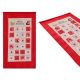 Adventskalender 56x87cm Rot