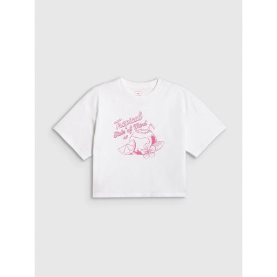 5. Mädchen-Baumwoll-T-Shirt 4F 4FJRSS26TTSHF3983-11S