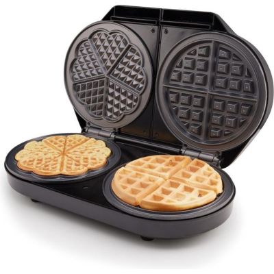 9. Gorenje Mini-Grill, Elektrogrill, Waffelplatte, WM1400SB, 1400 W, Durchmesser 18 cm, Schwarz