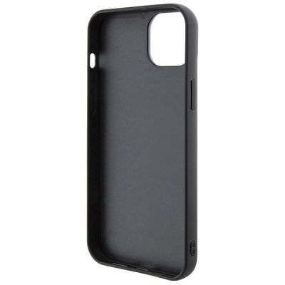7. Karl Lagerfeld 3D Rubber Multi Logo Hülle für iPhone 15 Plus – Schwarz