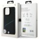 8. BMW Sign Leather Textured And Line MagSafe-Hülle für iPhone 16 Pro Max – Schwarz