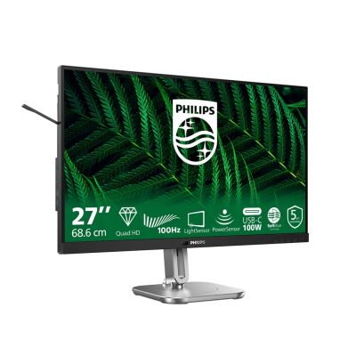 15. Philips Monitor 27B2G5601/00 27" IPS 16:9 60Hz 4ms 2560x1440 300cd/m² HDMI:1 Silber