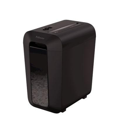 Fellowes LX65 Aktenvernichter mit Kreuzschnitt, 4 cm, Schwarz