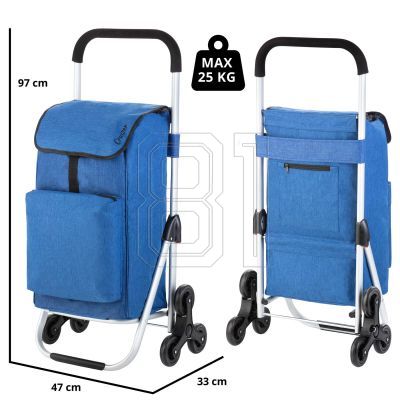 11. Cruiser 650063 Premium Treppensteiger-Einkaufswagen