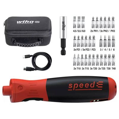 6. WIHA Elektroschrauber 1/4" Geschwindigkeit PocketDrive 31 Bits