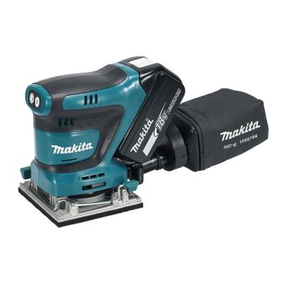 9. Makita DBO484Z Tragbarer Schleifer Exzenterschleifer 14000 OPM Schwarz, Blau
