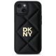 3. DKNY Quilted Stack Logo Hülle für iPhone 14 – Schwarz