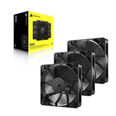 6. Corsair RS120 12-cm-Lüfter, schwarz, 3 Stück