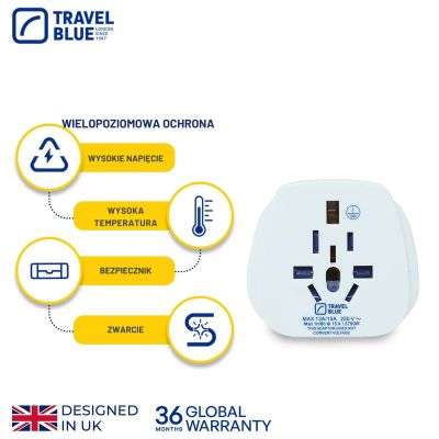 5. TRAVEL BLUE UNIVERSAL-REISEADAPTER WELT -> SCHUKO