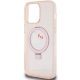 6. Hello Kitty Ringständer Glitzer Electrop Logo MagSafe Hülle für iPhone 15 Pro Max – Pink