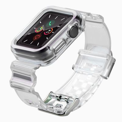 Silikonband Armband Armband Gehäuseband Lichtset Für Apple Watch 42mm - Schwarz