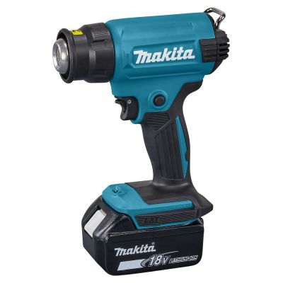 Makita DHG180Z Akku-Heißluftpistole 18 V, 550 °C, 220 l/min, 4-Düsen-Set