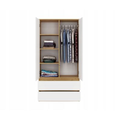 6. MALWA SS-90 ARTISAN KLEIDERSCHRANK / WEISSES SET