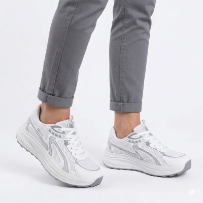 5. Weiße Damen-Plateau-Sneaker Big Star TT274325