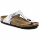 11. Birkenstock Gizeh Birko-Flor Damen Flip-Flops silber normal breit (0043851)