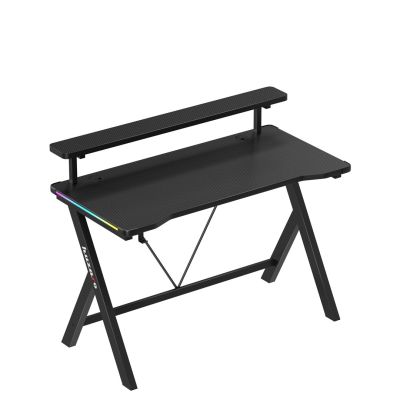 2. Huzaro Hero 1.9 RGB Schwarzer Schreibtisch