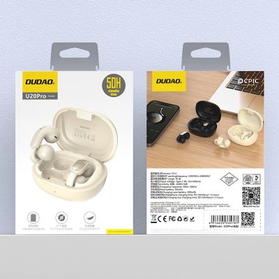 8. Dudao U20 Pro TWS Bluetooth-Kopfhörer, kabellos, Weiß