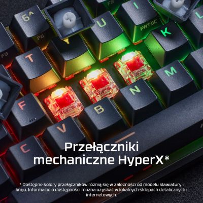 6. HyperX Alloy Origins 65 schwarz / Gaming-Tastatur / mechanisch / HyperX Red / US / RGB / USB-C