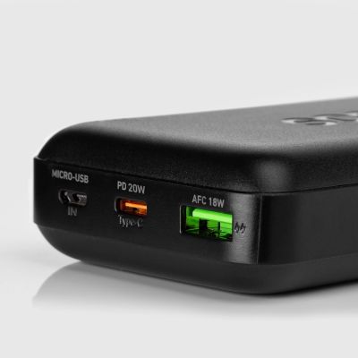 6. Powerbank SBS TTBB20000PD20K 20000 mAh 20W PD USB-C, USB-A, Micro-USB - Schwarz