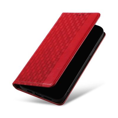 9. Magnet Strap Case für Samsung Galaxy S23+ Flip Wallet Mini Lanyard Stand rot