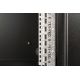 15. Einzigartiger 19-Zoll-12-HE-Wandnetzwerkschrank (600 x 450 mm), Glastür, schwarz, ungeteilt, montiert, 100 kg