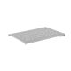 5. Lanberg Regal für 19"-Schränke 1000 mm grau (1 HE/483 x 700 mm, Tragfähigkeit bis zu 25 kg, 4-Punkt-Montage)