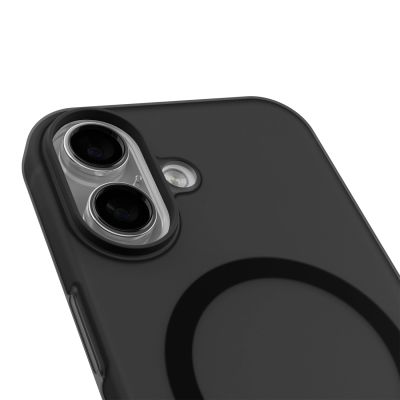 5. Puro Daylight Magsafe-kompatible Silikonhülle für iPhone 17 – durchscheinendes Schwarz
