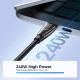 6. Joyroom Pioneer Series SA31-CC5 USB-C / USB-C 240W Kabel 1,2m - Schwarz