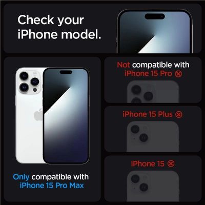 12. Spigen Glas.tR EZ Fit gehärtetes Glas für iPhone 15 Pro Max - 2 Stk.
