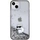 3. Karl Lagerfeld Liquid Glitter Choupette Hülle für iPhone 15 Plus – transparent