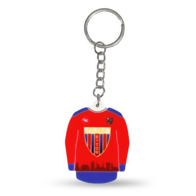 Schlüsselanhänger 'Hockeytrikot' Polonia Bytom (Auswärts) SREBBREKH-PB