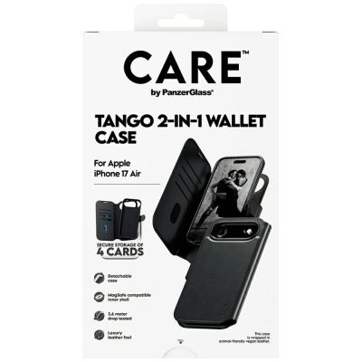 5. CARE by PanzerGlass Feature Tango 2in1 Wallet Case MagSafe für iPhone Air - Schwarz