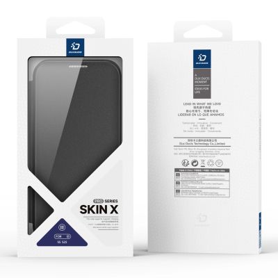 14. Dux Ducis Skin X Pro Hülle für Samsung Galaxy S25 mit MagSafe und Geldbörse – Schwarz