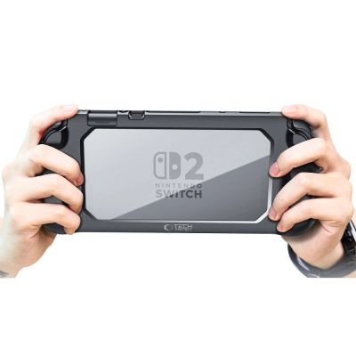6. Tech-Protect MagMat-Hülle für Nintendo Switch 2, Schwarz und Transparent
