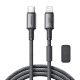 Joyroom S-A50 Unlimited Series 30W USB-C - Lightning Kabel mit magnetischer Organizer 1,2 m - Grau