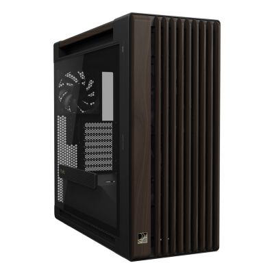 27. ASUS ProArt PA602 Wood Edition Modern Black – Midi-Tower mit Seitenwand aus gehärtetem Glas, Schwarz, Holz